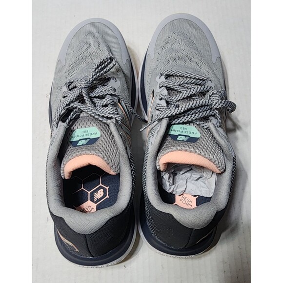 New Balance W680LG7 Women Running Shoes Gray Size 8 - Picture 9 of 14